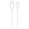 Orno USB-A - Lightning kabelis Miccell VQ-D09, 3A, 1,5 m, baltas