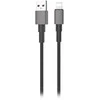 Orno Kabelis USB-A - „Lightning“ Miccell VQ-D34 laidas, 2.4A, 1.2m, juodas