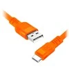 Orno Kabelis USB-A - USB-C eXc WHIPPY Pro laidas, 0,9 m, 60 W, greitas įkrovimas, neoninės spalvos