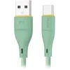 Orno USB-A - USB-C Miccell VQ-D06 kabelis, 2.4A, 1m, žalias