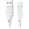 Kabelis USB-A - USB-C laidas Miccell VQ-D06, 2.4A, 1m, baltas