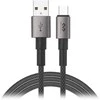 Orno USB-A - USB-C kabelis Miccell VQ-D34, 2.4A, 1.2m, juodas