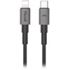 Orno Kabelis USB-C - Lightning Miccell VQ-D34, 30W, 1,2m, juoda