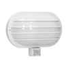 Sieninis šviestuvas Orno LASO, sodo šviestuvas su judesio jutikliu 180°, 1x60W, E27, IP44, plastikinis, baltas