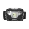 Orno Pakraunamas LED žibintas ant galvos VIRONE, 3W, 120lm, pakraunamas USB, juodos sp