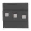 Orno LEPUS LED 1.2W, paviršinis laiptinės šviestuvas, 12V DC, 100lm, 6000K, grafito spalvos