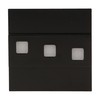 Orno LEPUS LED 1.2W, paviršinis laiptų šviestuvas, 12V DC, 100lm, 6000K, juodas