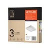 Lubinis šviestuvas Orno LETI LED 24W, įleidžiamas šviestuvas, paviršinio montavimo, kvadratinis, 1900lm, 3000K, baltas, su integruotu LED maitinimo šaltiniu