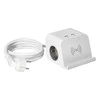 Orno Listwa Stalinis maitinimo lizdas su USB įkrovikliu, varžtiniu tvirtinimo spaustuku ir 1,4 m laidu, 2x2P+Z (Schuko), 4xUSB, baltas