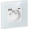Orno Lizdas Lizdas 2P+Z, USB-A + USB-C, PD, maks. 20W, baltas