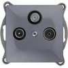 Gniazdo RTV/SAT prijungimo lizdas Pearl GAPS-2P, antracitas