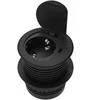 Orno Lizdas Baldinis lizdas Ø6cm, įleidžiamas į stalviršį, su dangteliu, USB įkrovikliu ir 1,9m laidu, 1x2P+Z (Schuko), 1xUSB (C tipo; 20W), juodas