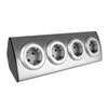 Orno Lizdas Virtuvės baldų lizdas 4x2P+Z (Schuko), tvirtinimas Velcro lipduku, INOX