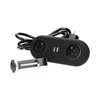 Orno Lizdas Baldinis lizdas su tvirtinimo laikikliu, USB įkroviklis, 2 lizdai 2P+Z, 2xUSB, laidas 3x1.0mm² - 1.5m, juodas
