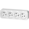 Orno Lizdas Keturgubas „ToDo“ lizdas 2P+Z IP20, 16A, 230V AC, baltas