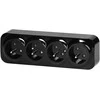 Orno Lizdas Keturgubas „ToDo“ lizdas 2P+Z IP20, 16A, 230V AC, juodas