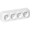 Orno Lizdas Keturgubas „ToDo“ lizdas 2P+Z IP20, 16A, 230V AC, baltas