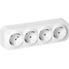 Gniazdo Lizdas Keturgubas „ToDo“ lizdas 2P+Z, Schuko, IP20, 16A, 230V AC, baltas, 8 vnt.