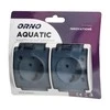 Orno Lizdas Dvigubas lizdas 2x2P+Z Schuko AQUATIC, IP44, baltai dūminis