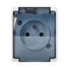 Orno Lizdas Lizdas 2P+Z AQUATIC, IP44, baltas, dūminis