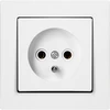 Orno Lizdas pojedyncze n/t 2P+Z Malta, 16 A, 250 V, NT-16M, balta
