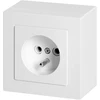 Orno Lizdas pojedyncze n/t 2P+Z Malta, 16 A, 250 V, NT-16M, balta