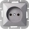 Gniazdo Lizdas Lizdas su išėjimu 2P Pearl, 16A, 250V, PT-15P, antracito spalvos