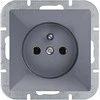 Gniazdo Lizdas Lizdas su 2P+Z Pearl, 16A, 250V, PT-16P, antracito spalvos