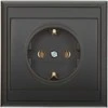 Gniazdo Lizdas Lizdas su 2P+Z lizdu, Schuko Luna, 16A, 250V, PT-17L, juodas