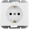 Gniazdo Vienguba įleidžiama rozetė Schuko Onyx, 16A, 250V, balta