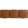 Gniazdo Lizdas Trigubas lizdas 3x 2P+Z atsparus vandeniui su atvartu, IP44, SMART, rudas
