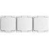 Gniazdo Lizdas Trigubas lizdas 3x 2P+Z SCHUKO atsparus vandeniui su atvartu, IP44, SMART, baltas