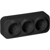 Orno Lizdas „ToDo“ trigubas lizdas 2P+Z Schuko IP20, 16A, 230V AC, juodas