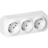 Gniazdo Lizdas „ToDo“ trigubas lizdas 2P+Z Schuko IP20, 16A, 230V AC, baltas, 10 vnt.