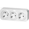 Gniazdo Lizdas „ToDo“ trigubas lizdas 2P+Z Schuko IP20, 16A, 230V AC, baltas