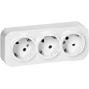 Gniazdo Lizdas „ToDo“ trigubas lizdas 2P+Z Schuko IP20, 16A, 230V AC, baltas, 10 vnt.