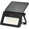 LUNERA LED 10W, saulės energija varomas prožektorius su PIR judesio jutikliu, 700 lm, CCT, IP54, 2400 mAh, juodas