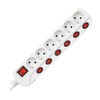 Orno Maitinimo juosta 6x2P+Z 1,5m OR-AE-13162(GS)/1,5M schuko, balta