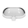 Sieninis šviestuvas Orno MUSAM, sodo šviestuvas su 180° judesio jutikliu, 1x15W, E27, IP44, su sklende, plastikinis, baltas