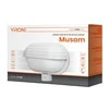 Sieninis šviestuvas Orno MUSAM, sodo šviestuvas su 180° judesio jutikliu, 1x15W, E27, IP44, su sklende, plastikinis, baltas