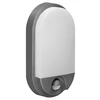 Sieninis šviestuvas Orno NEFRYT LED 10W, sodo šviestuvas su judesio jutikliu, 800lm, IP54, 4000K, pilkas