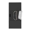 Orno NOEN HDMI, modulinis lizdas 22,5x45 mm HDMI su apsauginiu dangteliu, juodas