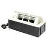 Orno NOEN baldų kasetė, įleidžiama į stalviršį, su integruotu PVC rėmu moduliniams lizdams 3 x 45x45mm arba 6 x 22,5x45mm, 1,5m laidas, balta