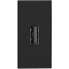 Orno NOEN USB data, modulinis lizdas 22,5x45 mm USB data 2.0, tarpiklis, juodas