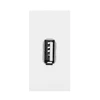 Orno NOEN USB data, modulinis lizdas 22,5x45 mm USB data 2.0, kaiščiai, balti