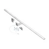 Lubinis šviestuvas Orno NORTES LED 18W, veidrodinė lempa, 1600lm, 4000K, ilgis 100 cm, aliuminis