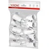 Orno Baltos E27 remonto lizdai, 10 vnt. rinkinys