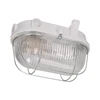 Sieninis šviestuvas Orno OVAL 100 7063NB šviestuvas, 100 W, E27, IP54, stiklinis gaubtas, plieno gaubtas, bakelitinis cokolis