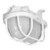 Lubinis šviestuvas Orno OVAL 7040T/P, šviestuvas, 40W, E27, IP44, IK10, matinis polikarbonato difuzorius, polipropileno pagrindas, plastikinis tinklelis, baltas