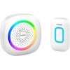 Orno PELA AC, belaidis tinklo durų skambutis, mokymosi sistema, 60 garsų, RGB LED, 300 m, baltas